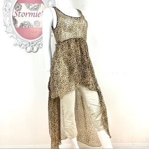 Event / Animal Print Hi/Low Tank Tunic/Dress